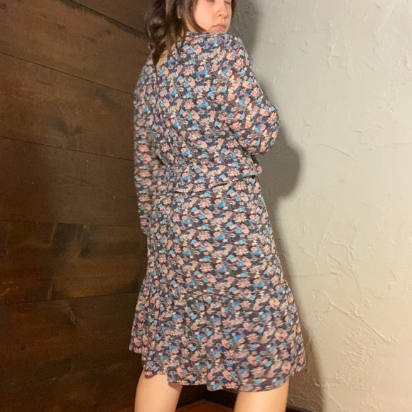 J. Crew Floral Long Sleeve Dress - Picture 8 of 13